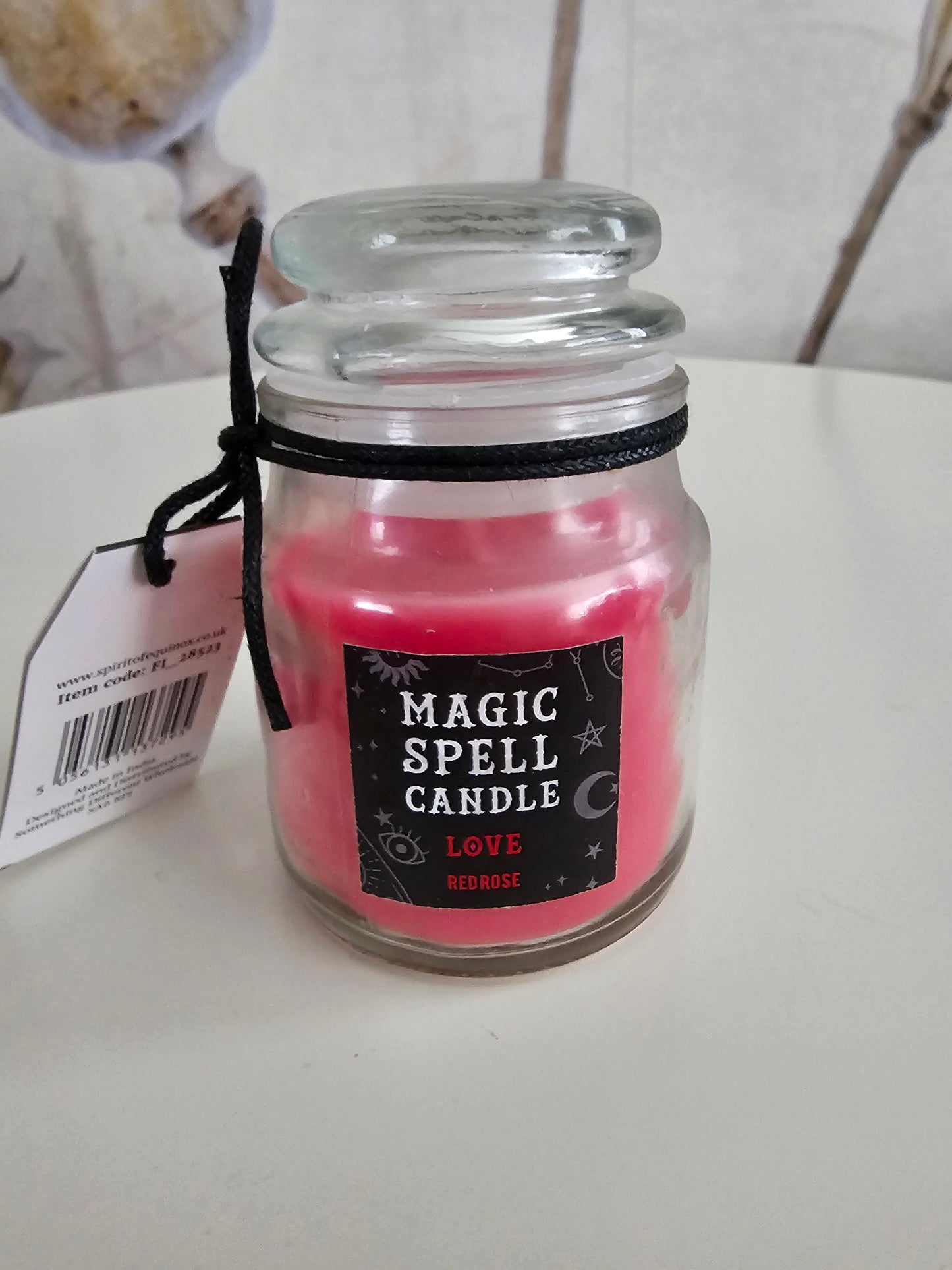 Rose 'Love' Spell Candle Jar
