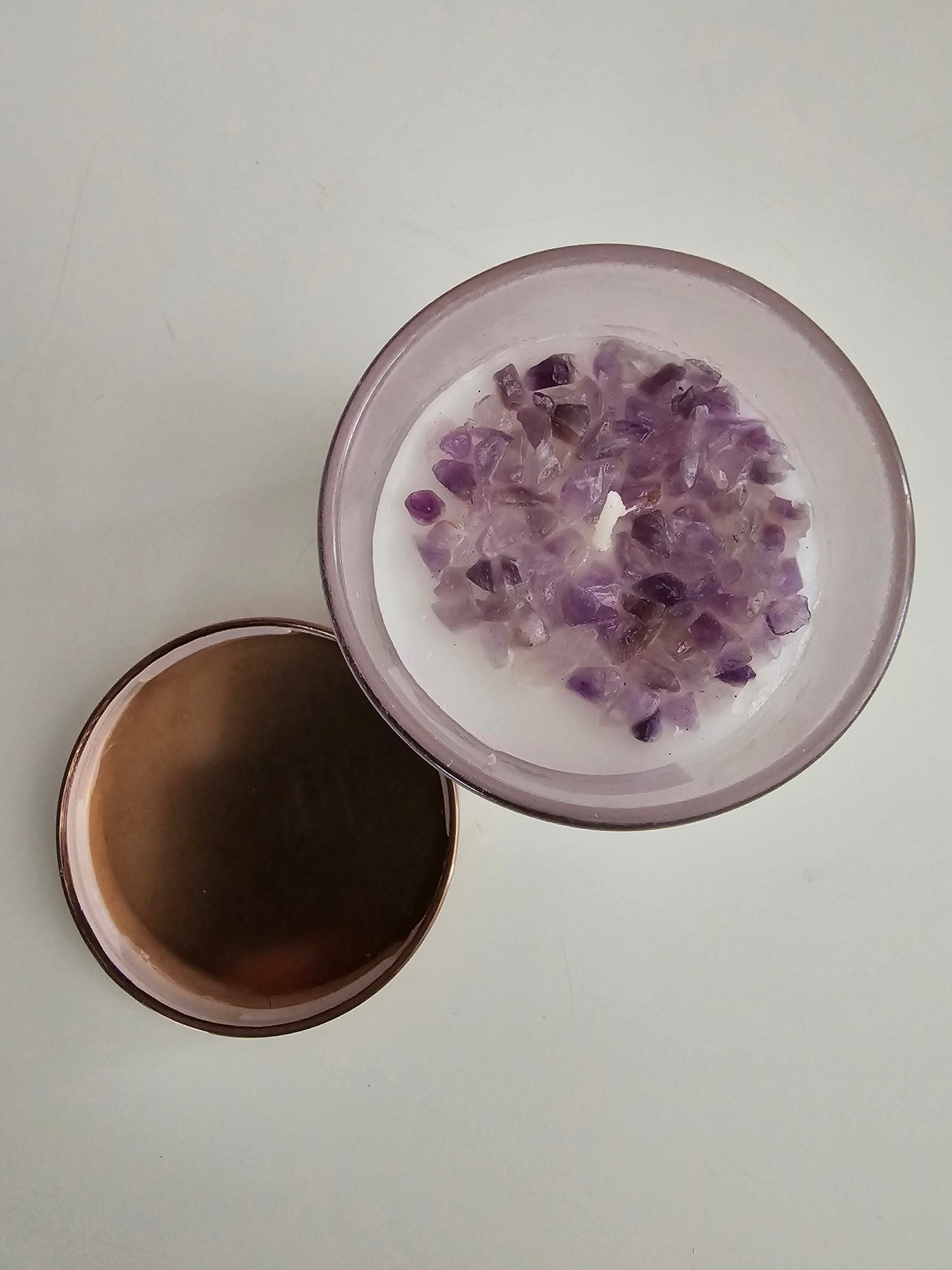 Abundance French Lavender Crystal Chip Candle