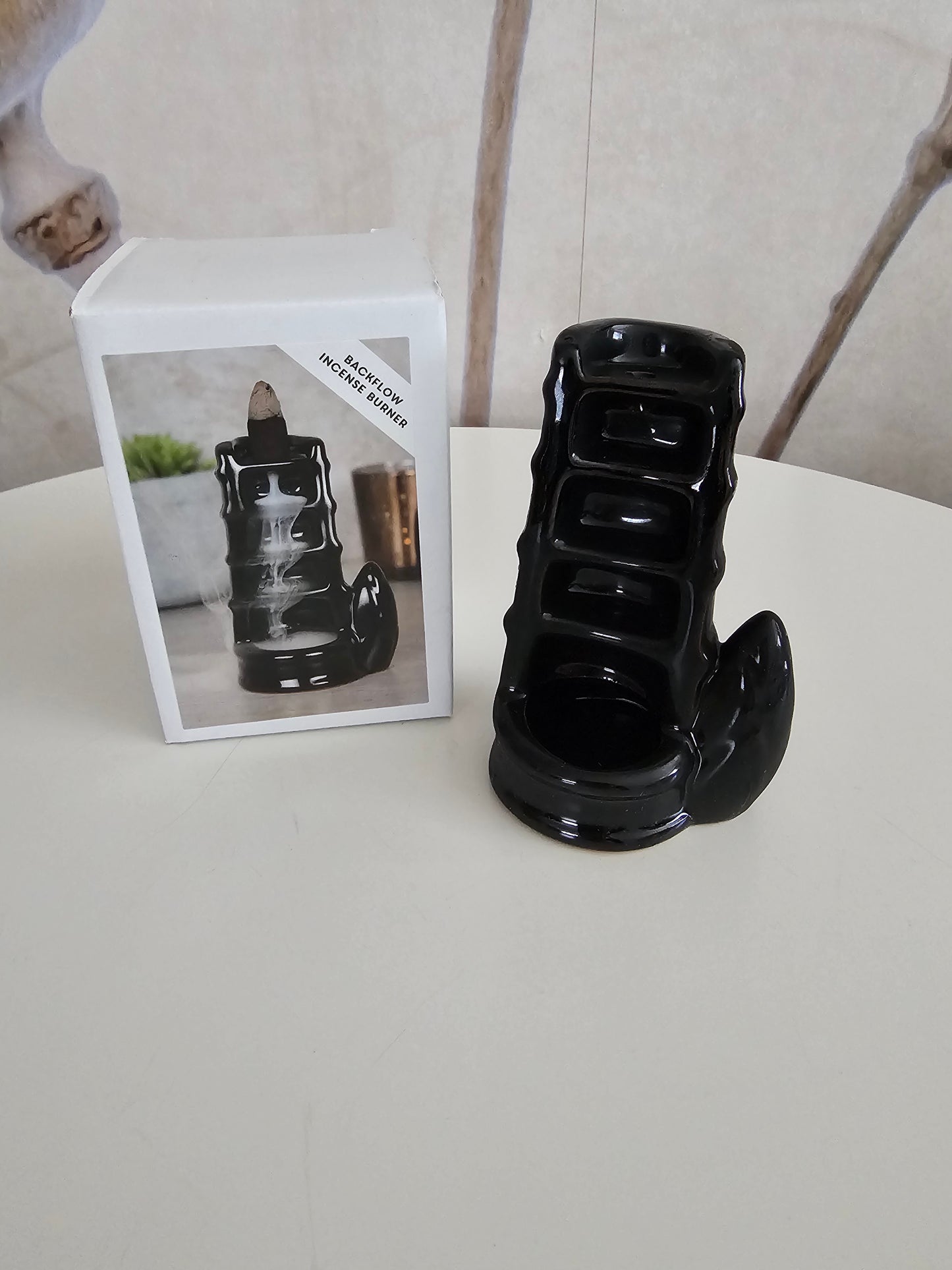 Split Bamboo Fountain Backflow Incense Burner