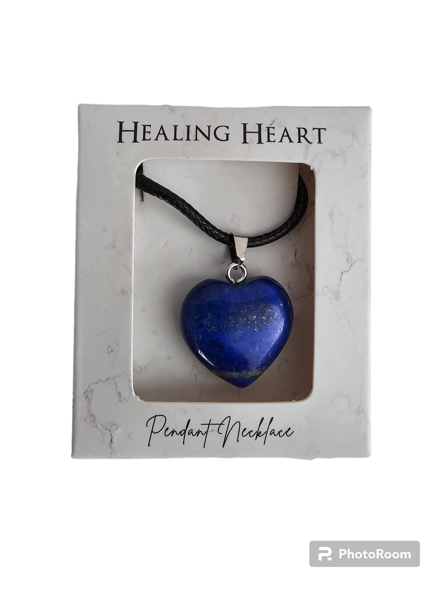 Lapis Lazuli Healing Heart Pendant Necklace